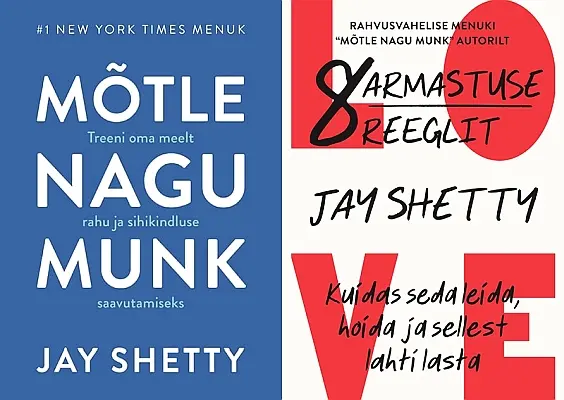 "Mõtle nagu munk", "Armastuse 8 reeglit" 2021, 2023a Jay Shetty